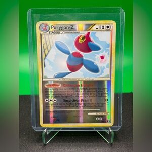 Reverse Holo Porygon-Z Pokemon Trading Card - Triumphant